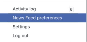 Facebook Newfeed Preferences