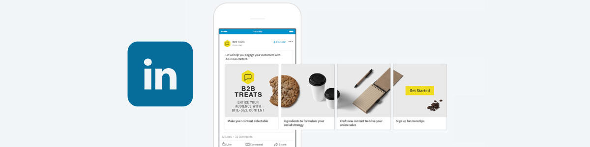 LinkedIn Launches Sponsored Content Carousel Ads